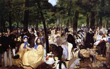 Music in the Tuileries Artwork by Edouard Manet