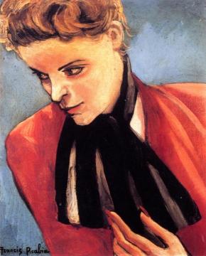 Woman with a Black Cravat Artwork by Francis Picabia