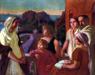 Le Peintre Et Sa Vamille à Silencio Artwork by Maurice Denis