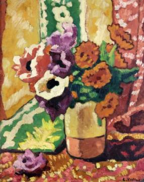 Vase Of Flowers Artwork by Louis Valtat
