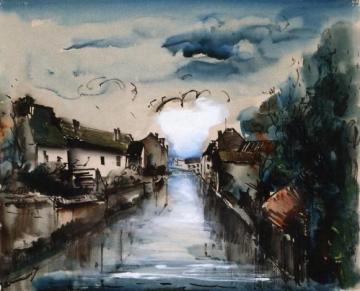Village Street Artwork by Maurice De Vlaminck