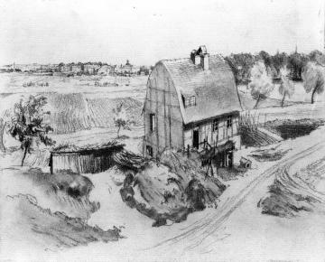 House On The Kreuzberg, Near Berlin Artwork by Adolph von Menzel