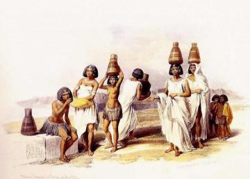 Nubian Women At Korti Artwork by David Roberts