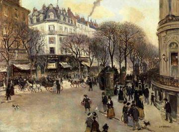 Boulevard des Italiens Artwork by Jean-François Raffaëlli