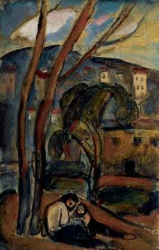 La Petite Banlieue Artwork by Georges Rouault