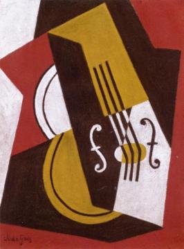 Composition With Guitar Artwork by Juan Gris