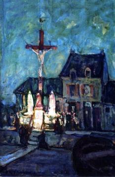 Fishermen's Devotions, Étaples Artwork by Henry Ossawa Tanner