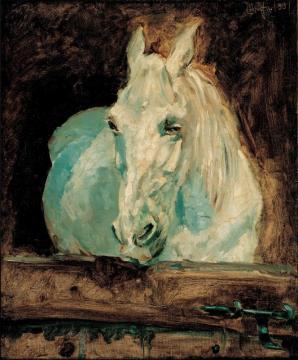 The White Horse Gazelle Artwork by Henri de Toulouse-Lautrec