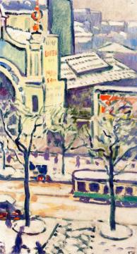 Avenue De Wagram In The Snow Artwork by Louis Valtat
