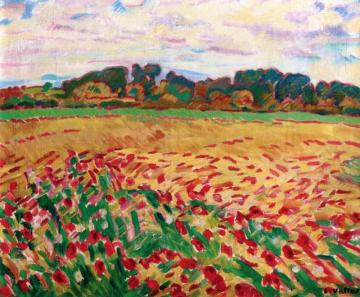 Field Of Poppies In Normandy Artwork by Louis Valtat