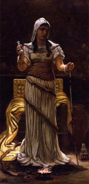 The Etruscan Sorceress Artwork by Elihu Vedder