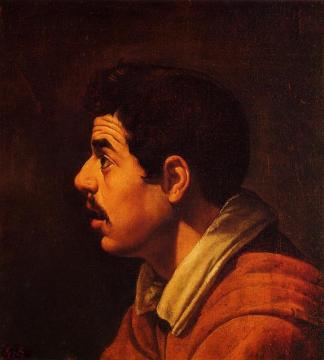 Head Of A Young Man In Profile Artwork by Diego Velazquez