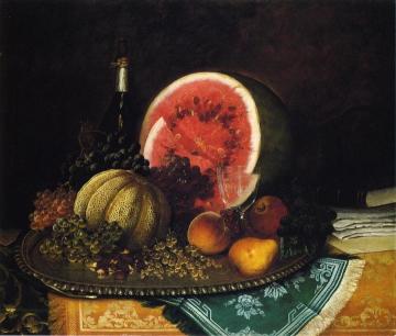 Still Life with Watermelon Artwork by William Mason Brown