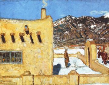 The Artist's Home At Taos Artwork by Akseli Gallen-Kallela