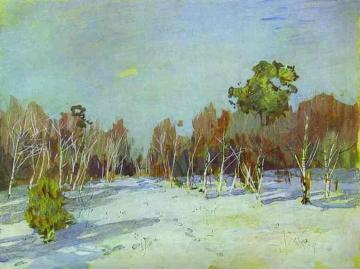 Snowbound Garden Artwork by Isaac Ilich Levitan
