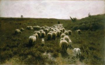 The Return Of The Flock, Laren Artwork by Anton Mauve