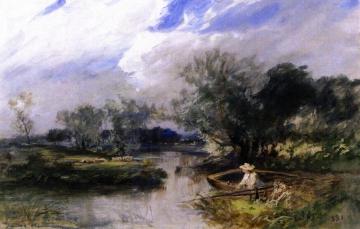 Girl in a Boat Artwork by Charles Henry Miller