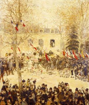 The Festival for the 80th Birthday of the Poete Artwork by Jean-François Raffaëlli