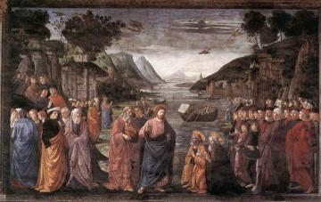 Calling of the First Apostles Artwork by Domenico Ghirlandaio