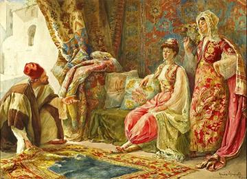 The rug merchant Artwork by Amedeo Simonetti