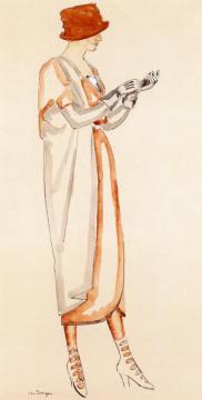 Portrait Of A Model Artwork by Kees Van Dongen