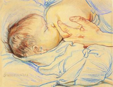 Motherhood Artwork by Stanislaw Wyspianski