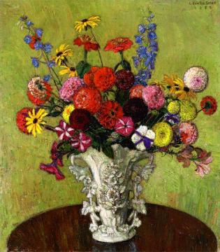 Vase of Flowers Artwork by Leon De Smet