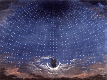 Stage Set For Mozart's Magic Flute Artwork by Karl Friedrich Schinkel