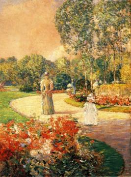 Parc Monceau, Paris Artwork by Frederick Childe Hassam