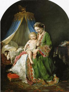 This Little Piggy Went To Market Artwork by Lilly Martin Spencer