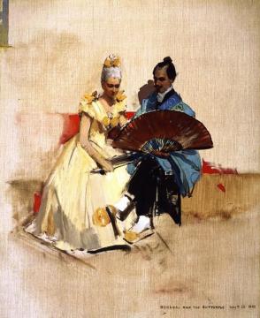 Hokusai And The Butterfly Artwork by Edward Arthur Walton