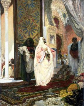 Entering The Harem Artwork by Georges Jules Victor Clairin