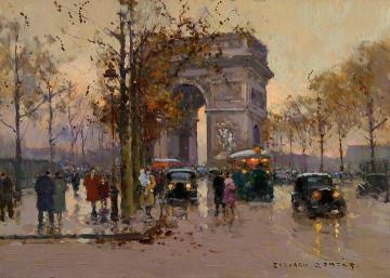 L'Arc de Triomphe Artwork by Edouard Léon Cortes