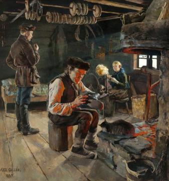 Rustic Life Artwork by Akseli Gallen-Kallela