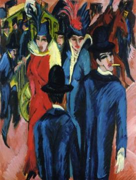 Berlin Street Scene Artwork by Ernst Ludwig Kirchner