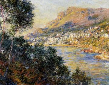 Monte Carlo Seen from Roquebrune Artwork by Claude Oscar Monet
