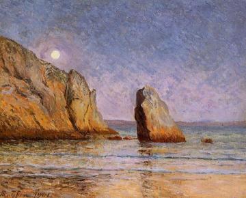 Moonrise, Bay of Douarnenez Artwork by Maxime Maufra