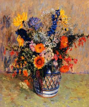A Study of Flowers Artwork by James Bolivar Manson