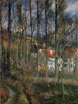 The Cote des Boeurs at l'Hermitage, near Pontoise Artwork by Camille Pissarro