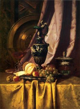 Still Life with Ewer and Fruit Artwork by Milne Ramsey