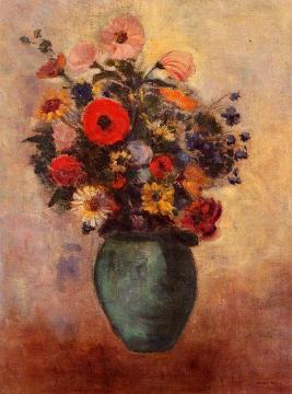 Vase of Flowers Artwork by Odilon Redon