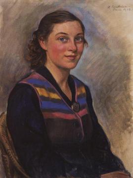 Portrait of Irina Zakolodkina Artwork by Zinaida Serebriakova
