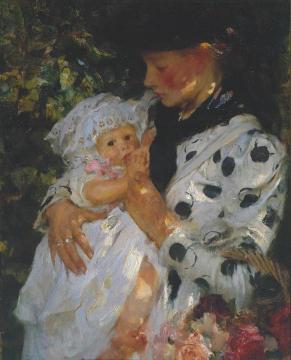 The Flower Girl Artwork by Sir James Jebusa Shannon