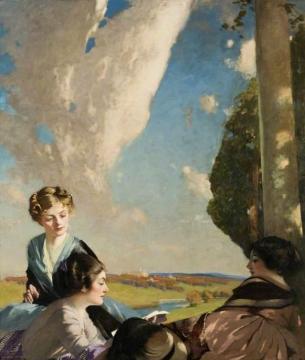 The Reading Artwork by George Henry