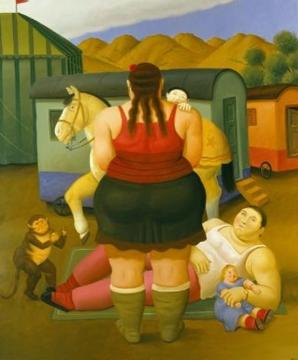 Circus Family Artwork by Fernando Botero