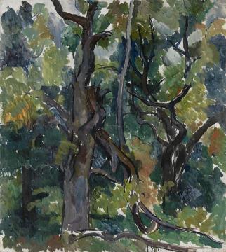 Oak Tree Artwork by Pyotr Konchalovsky
