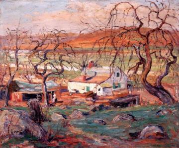 Landscape with Gnarled Trees Artwork by Ernest Lawson