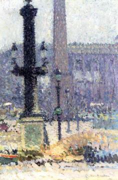Study for Work on the Place de la Concorde Artwork by Henri Martin