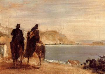 Promenade by the Sea Artwork by Edgar Degas