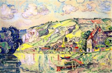 Les Andelys Artwork by Paul Signac
